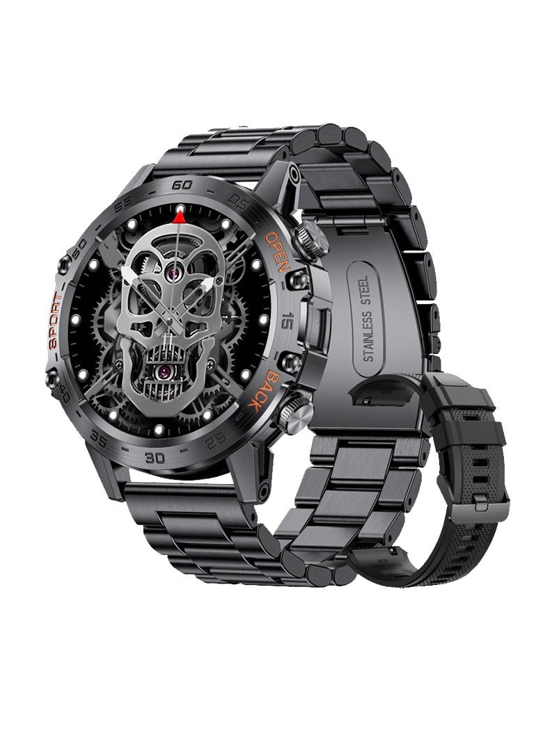 ساعة ذكية للرجال (الرد على المكالمات/الاتصال بها)، شاشة لمس عالية الدقة 1.39 بوصة، ساعة لياقة بدنية مقاومة للماء حتى 5ATM، 100 وضع رياضي، مع ضغط الدم/معدل ضربات القلب/SpO2 لنظامي Android/iOS، ساعة ذ - Image 1