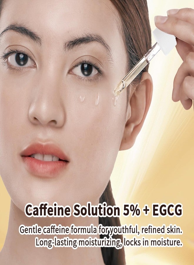 mopayzer Caffeine Solution 5% + EGCG, Caffeine Eye Serum For Moisturizing, Targets Dark Circles & Puffiness, 1 PCS Natural Under Eye Serum For Facial Wrinkles & Fine Lines. - Image 5