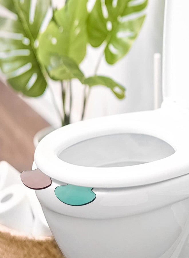 yuntop 6 Pcs 3 Colors Toilet Cover Lifter Handle Seat Holder Lift Tools Avoid Touching Lift Tools Seat Cover Lifter Bathroom Accessories for Office, School, Home, Hotel (Red, White, Green) - Image 4