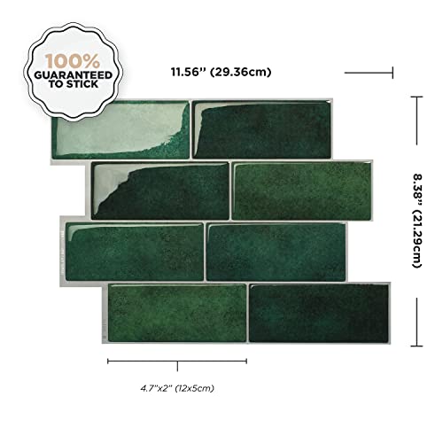 SMART TILES Peel and Stick Backsplash - 5 Sheets of 11.56" x 8.38" - 3D Adhesive Peel and Stick Tile Backsplash for Kitchen, Bathroom, Wall Tile - Image 4