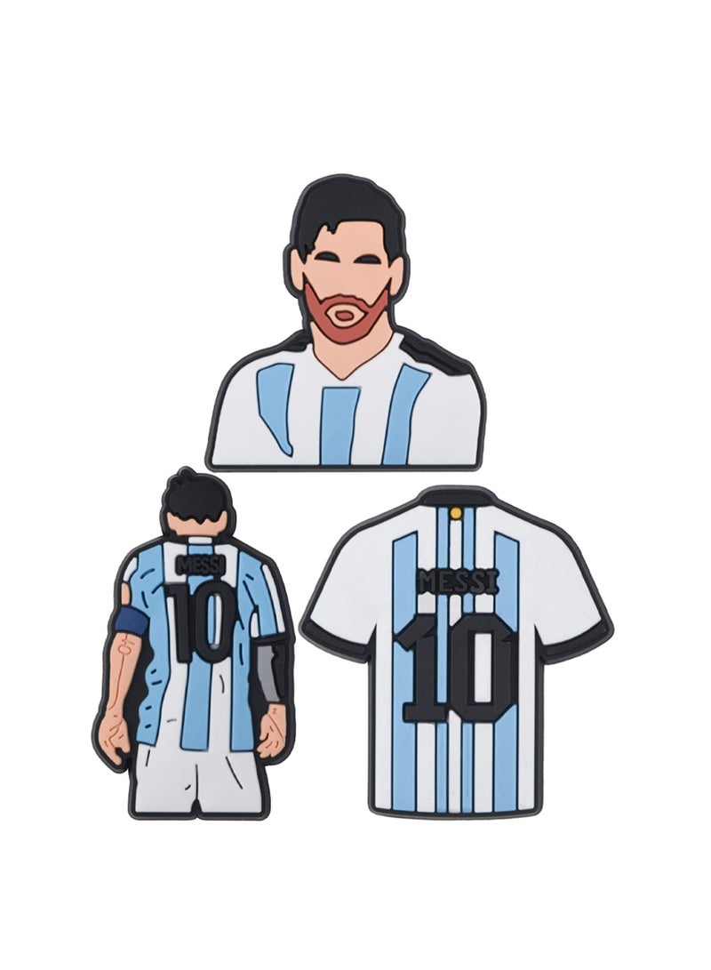 SYOSI Soccer Croc Charms 11 Pcs Sports Messi Shoes Decorations Charms Crocs Accesories - Image 2