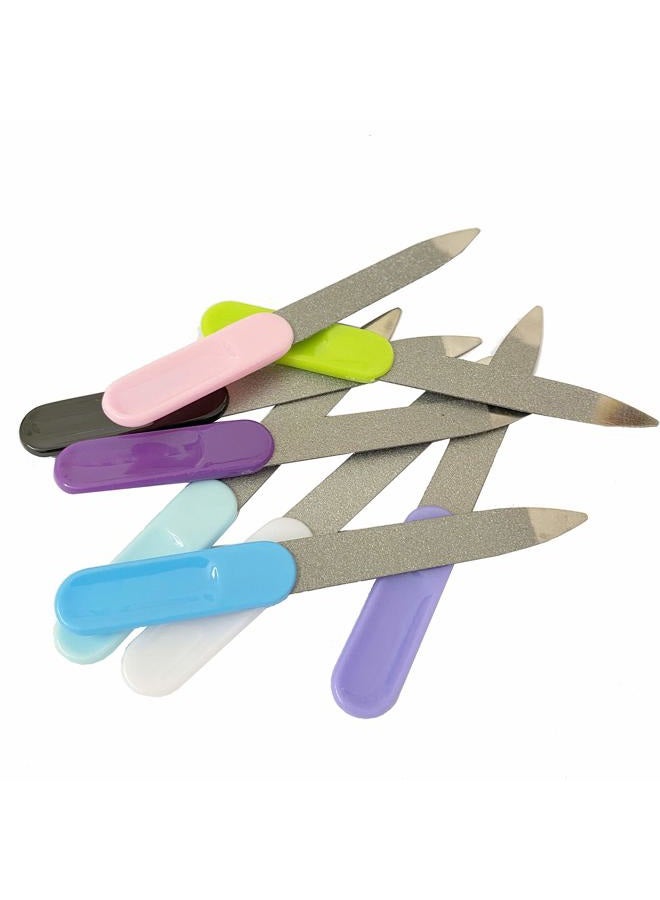 Cafurty 8 Pack Nail Files, Double Sided Emery Boards Nail File Tools Stainless Steel Manicure Pedicure Tools Files - Metal Nail File Men Filer For Shaping and Smoothing Finger and Toenails - Image 4