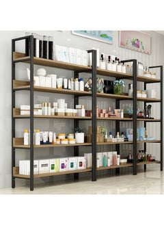 MOMENT 3-Tier Ladder Shelf, Bookshelf Rack 3 Tier Storage Organizer Shelf, Shelf Unit, Plant Stand, Living Room Bookcases, Industrial Bookshelf, For Bedroom, Kitchen, Office, Lite Brown, 93X60X30 Cm  - Image 2