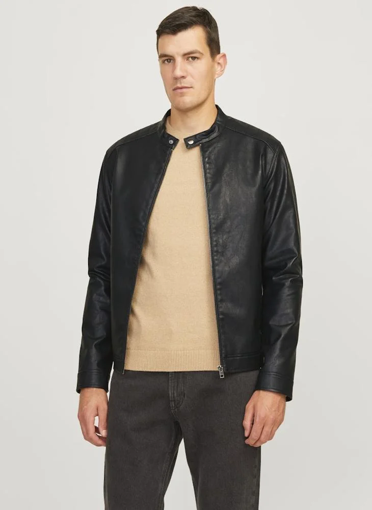 ج ج ريبل من جاك و جونز Bcaleb Pu Zip Through Jacket