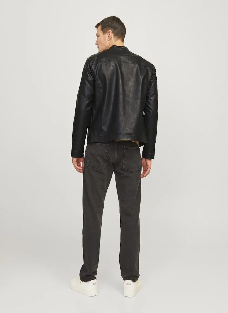 ج ج ريبل من جاك و جونز Bcaleb Pu Zip Through Jacket
