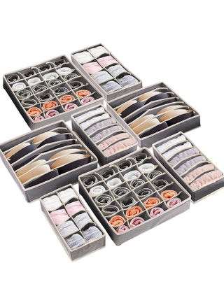 8 Pieces Drawer Dividers Underwear Organizer for Home, 8 Foldable Drawer Dividers, Under Bed Organizer, Closet Dividers, Storage Box for Clothes, Underwear, Bras, Socks, Clothing (Grey) - pzsku/Z8CF894A8878D6D9C8EC7Z/45/1752652145/7a84d09b-7f77-47a1-bfba-567223966bfe