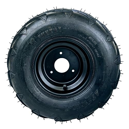 RedCap 16x8-7 Tubeless Tire with Wheel Rim Assembly Front Rear Wheel, 7 x 5" 3 Bolt Rim Spacing 79mm Compatible for Taotao Kandi Redcat Sunl Kazuma 70cc 110cc 125cc Off-Road UTV ATVs Go-Karts - (Left) - Image 4