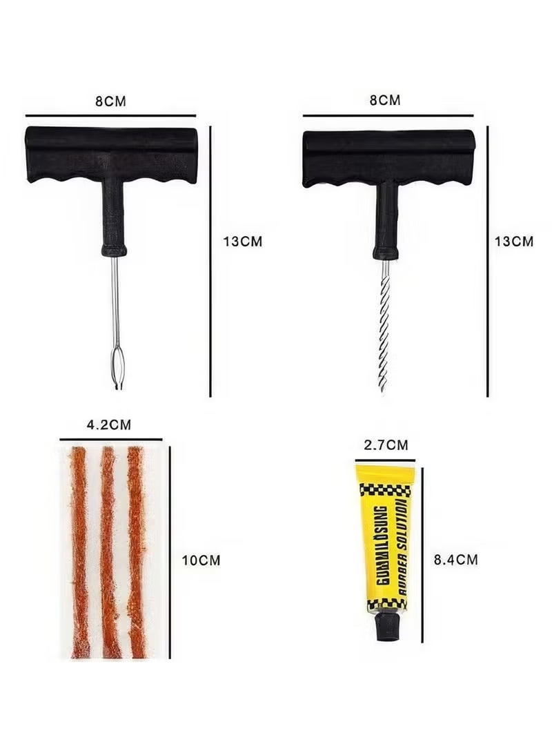 3 - Pieces Tubeless Tire Puncture Repair Kit - Image 4