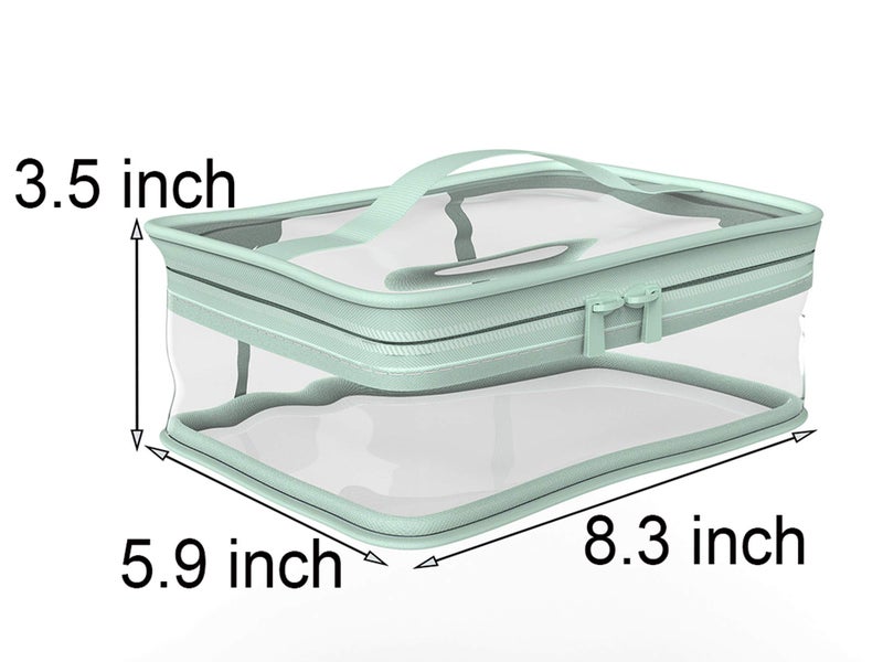 BallHull Makeup Bag Zipper Waterproof Portable Travel Storage Pouch 2 Pcs - Image 3