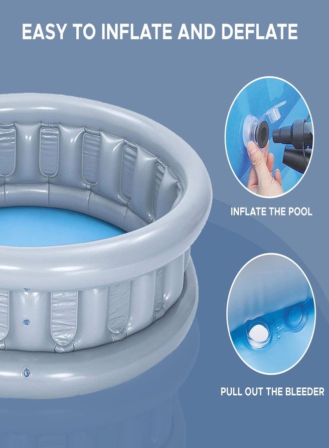 NHR Inflatable Space Ship Pool for Kids, Portable Home Pool Bathtub 512L Water Capacity, Quick Setup Baby Bath Tub, Mini Water Pool for Indoor Outdoor Garden Balcony (3+ Years) - Image 5