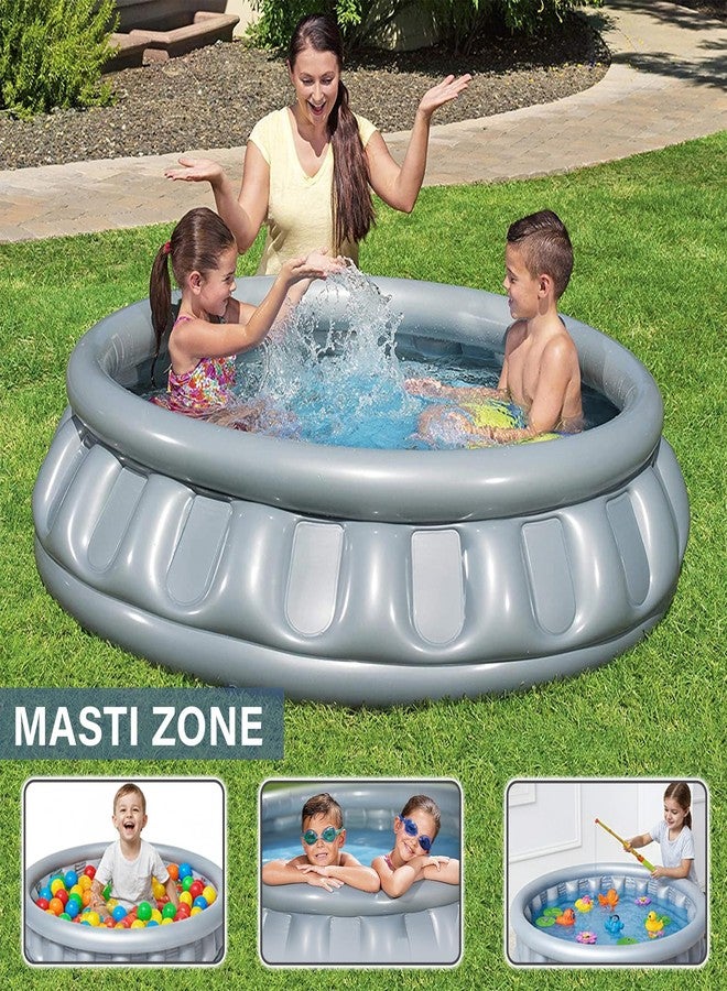 NHR Inflatable Space Ship Pool for Kids, Portable Home Pool Bathtub 512L Water Capacity, Quick Setup Baby Bath Tub, Mini Water Pool for Indoor Outdoor Garden Balcony (3+ Years) - Image 3