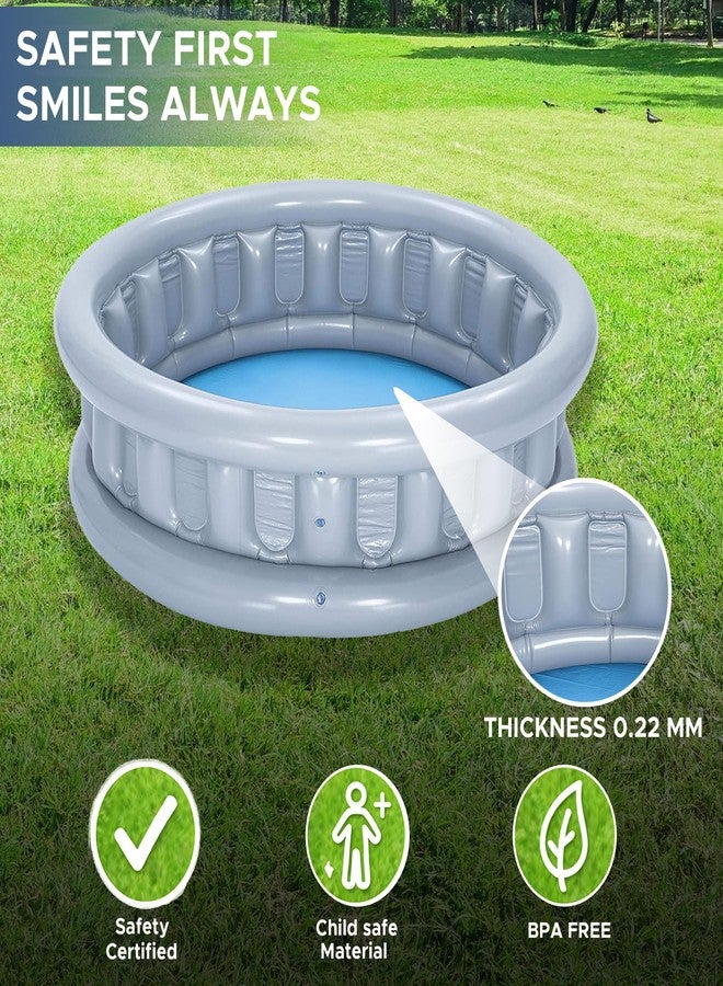 NHR Inflatable Space Ship Pool for Kids, Portable Home Pool Bathtub 512L Water Capacity, Quick Setup Baby Bath Tub, Mini Water Pool for Indoor Outdoor Garden Balcony (3+ Years) - Image 4