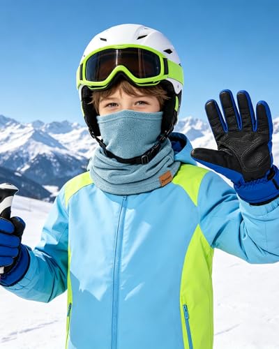 Dymex Kids Neck Warmer Gaiter Winter Fleece Face Neck Cover Balaclava Cold Weather Windproof Face Mask for Boys Girls - Image 2
