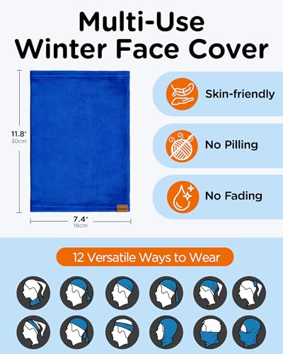 Dymex Kids Neck Warmer Gaiter Winter Fleece Face Neck Cover Balaclava Cold Weather Windproof Face Mask for Boys Girls - Image 5
