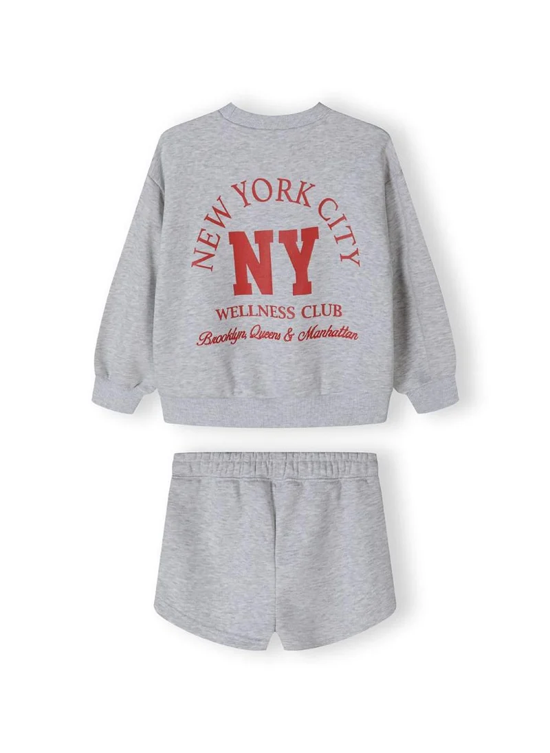 مينوتي Teen Girls Crew Neck Sweatshirt and Short Set