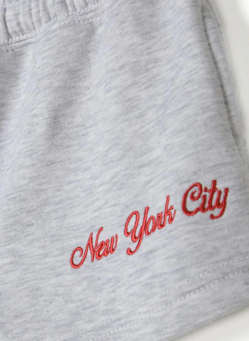 مينوتي Teen Girls Crew Neck Sweatshirt and Short Set