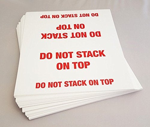 MR-LABEL MR Label Company Do Not Stack 3D Tent Labels, 12" L x 11" W, 100 per Pack - Image 2
