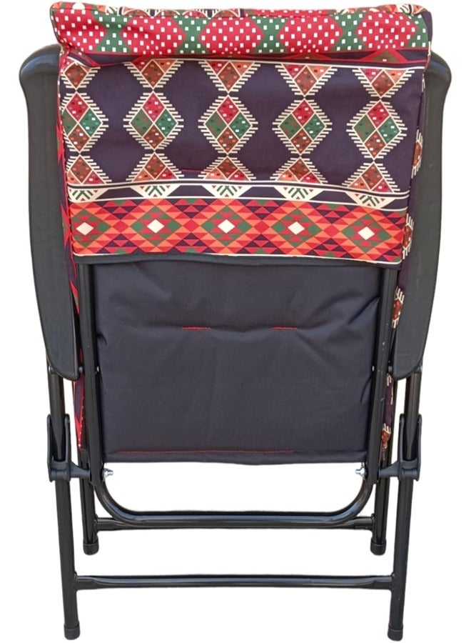 كادي ون كرسي تخييم قابل للطي عالي الجودة كرسي تخييم مبطن خفيف الوزن قابل للطي بظهر مرتفع للتخييم في الهواء الطلق والشاطئ  للتخييم و الرحلات - Image 5