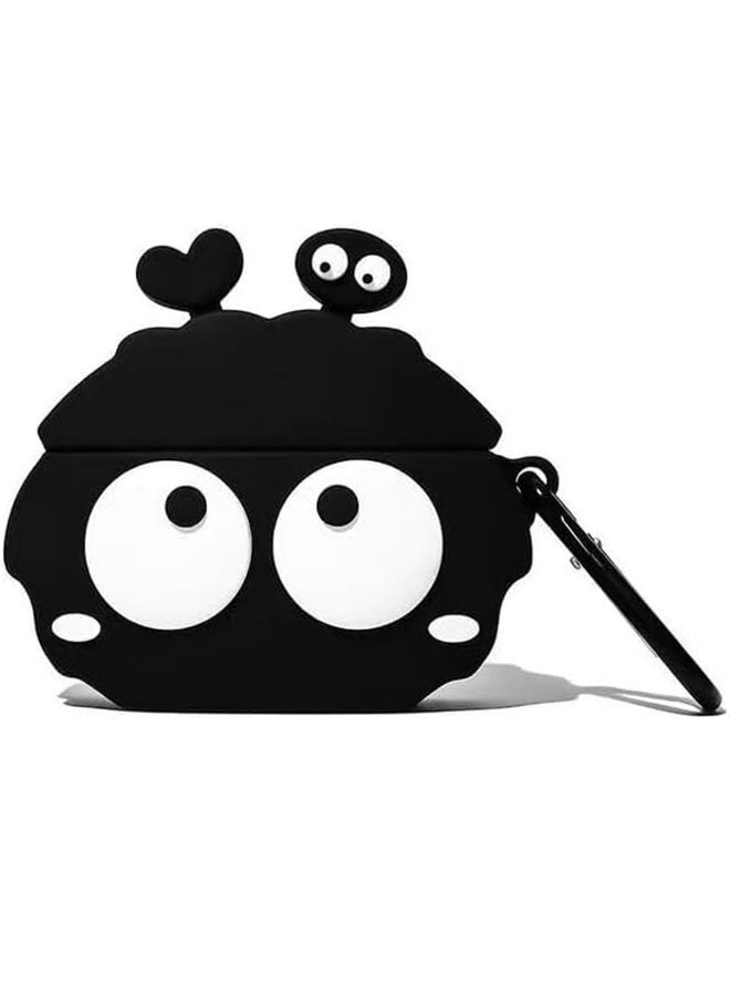 Happy D Kawaii Soft Silicone Case for AirPods 4 (2024) - Premium Silicone, with Keychain Hook, Supports Wireless Charging, Shockproof Protection for Men and Women (Dust-Proof Ball) - Image 1