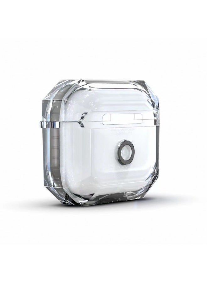 Loquat Airpodspro2 Protective Case Four Corner Anti-drop Airpodspro Protective Case Two-color Transparent-Color:Green-Applicable Model:Airpods Pro - Image 4