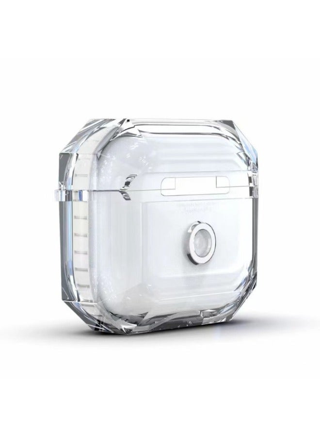 Loquat Airpodspro2 Protective Case Four Corner Anti-drop Airpodspro Protective Case Two-color Transparent-Color:Green-Applicable Model:Airpods Pro - Image 2