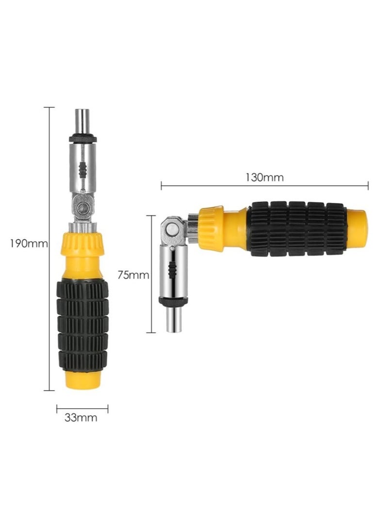 10 in 1 Ratcheting Screwdriver Set with Universal Socket Featuring High Quality Chrome Vanadium Alloy Steel Construction Complete Cordless Accessories Kit for Effortless DIY Master  - Image 5