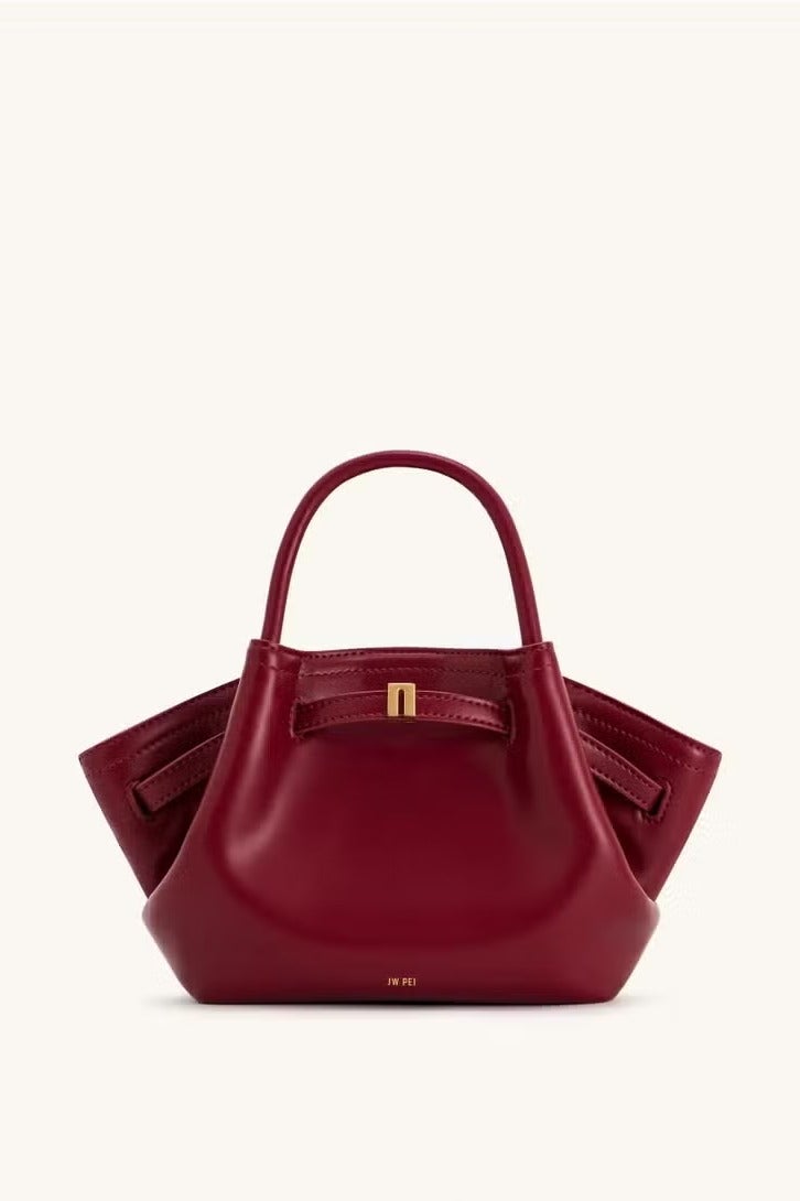 JW PEI Hana Mini Dumpling Bag - Women's Small Crossbody  Shoulder Bag for Work and Daily Use - RED - Image 1