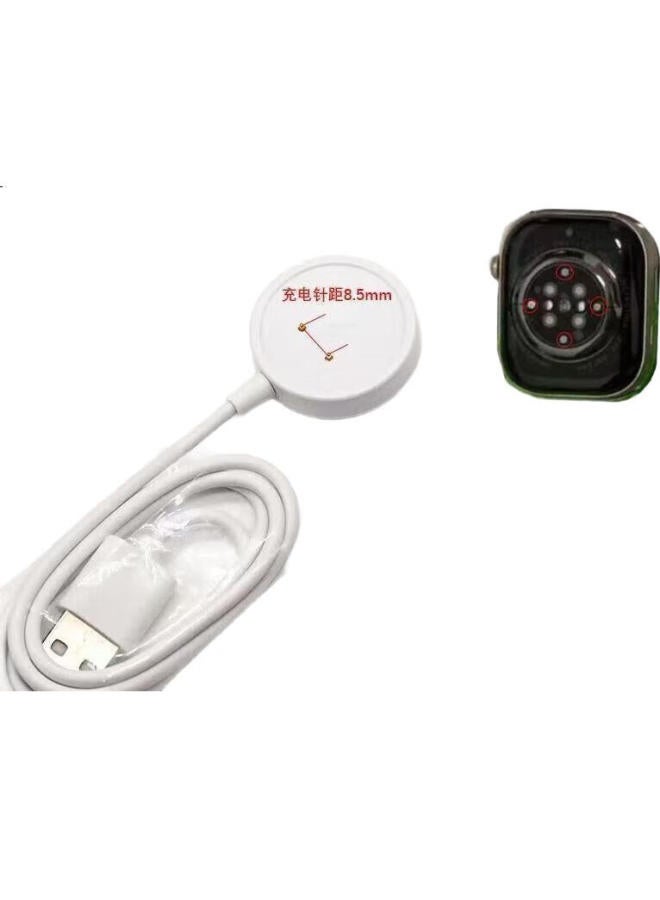 Ten Flashes Tenflash Hqb Smart Watch Charger Magnetic Charging Cable For Dw89/Dw88/Cd S9/Ds8/Dw98/S12 Watch Ultra/S9 Ultra2 White - Image 3