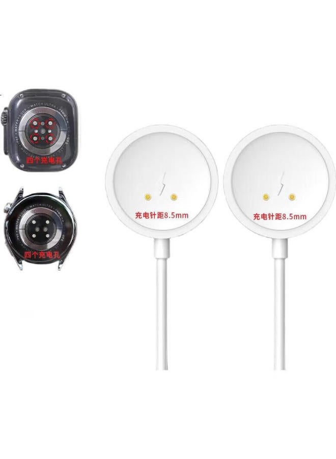 Ten Flashes Tenflash Hqb Smart Watch Charger Magnetic Charging Cable For Dw89/Dw88/Cd S9/Ds8/Dw98/S12 Watch Ultra/S9 Ultra2 White - Image 1