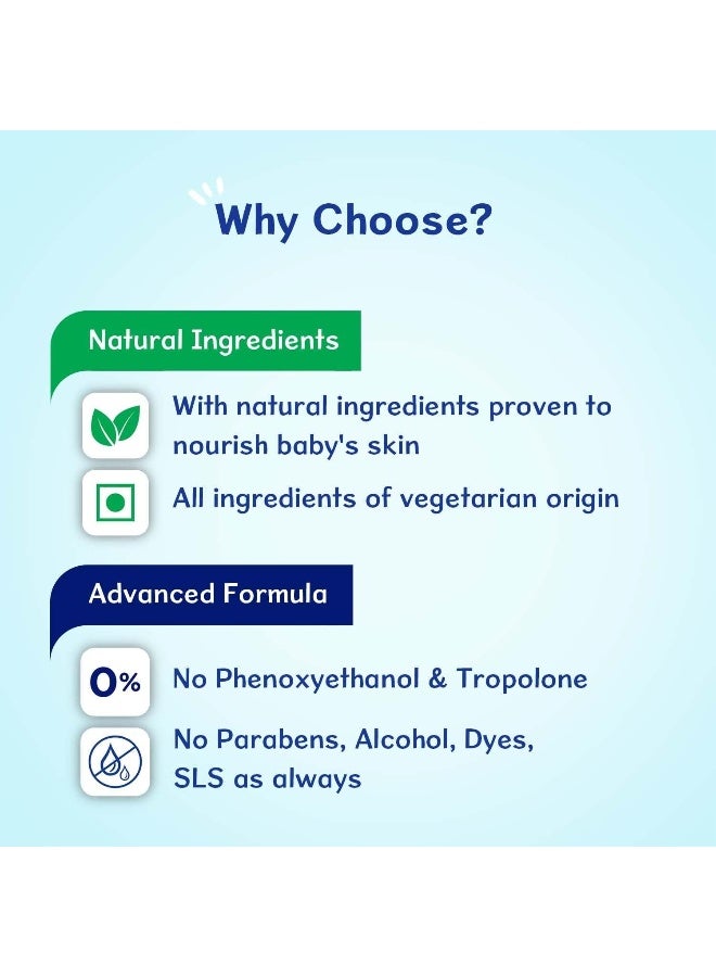شيكو غسول الجسم اللطيف بيبي مومنتس من شيكو، تركيبة متقدمة جديدة بمكونات طبيعية، بدون دموع أو صابون، تركيبة خفيفة لغسول الجسم والوجه للطفل، خالية من الفينوكسي إيثانول والبارابين (500 مل) - Image 3