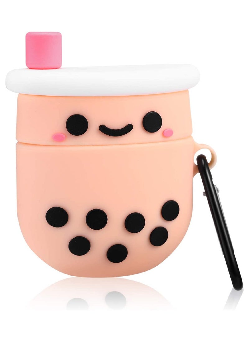 YONK - Protective Case Cover Compatible With New Apple AirPods 3rd Generation Smile Milk Tea S1 - Image 1