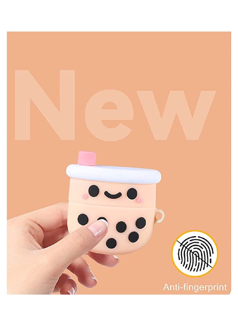 YONK - Protective Case Cover Compatible With New Apple AirPods 3rd Generation Smile Milk Tea S1 - Image 1
