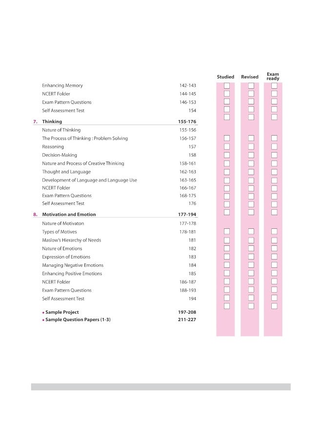 Arihant All in One Psychology Class 11 for CBSE Exams 2025-26 | Revised Edition as per latest syllabus | Simplified Theory, All Types of Exam Pattern Questions, CBQs, MCQs, A-R, Case Based, Sample Question Papers, & Project Work