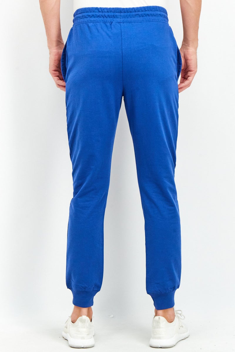 RBX Men Sportswear Fit Drawstring Pants, Blue - Image 4