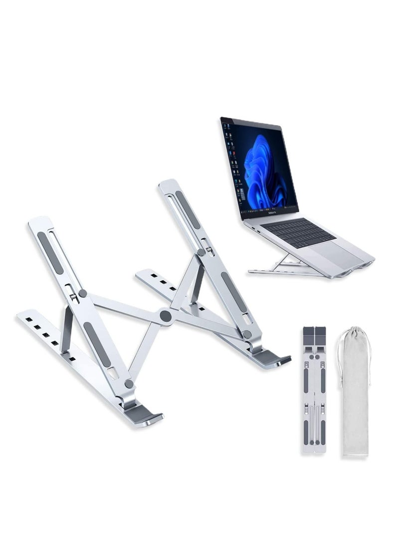 Laptop Stand, Adjustable Aluminum Laptop Tablet Stand, Laptop holder, Foldable Laptop Riser - Image 2