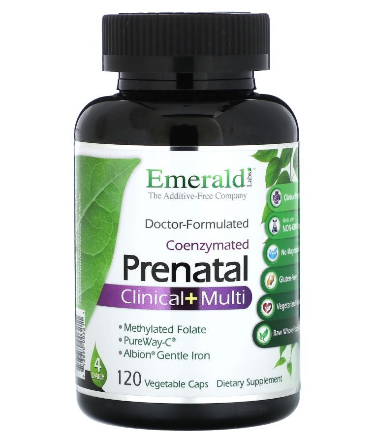 Emerald Laboratories Coenzymated Prenatal Clinical + Multi 120 Vegetable Caps