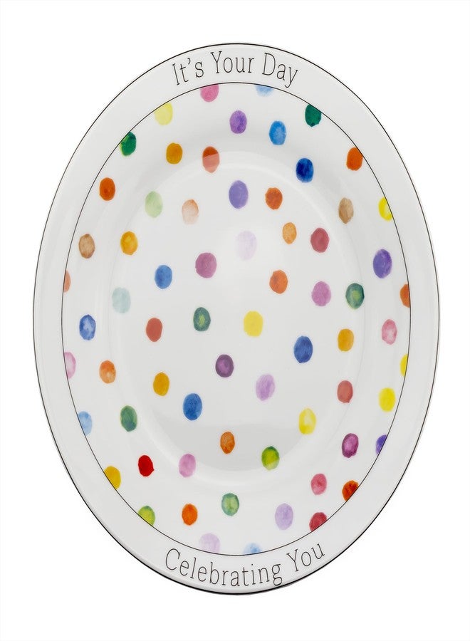Darware Decorative Birthday Plate, Special Occasion It’s Your Day Ceramic Gift Plate for Birthdays, Anniversaries, Weddings, and More - Image 1
