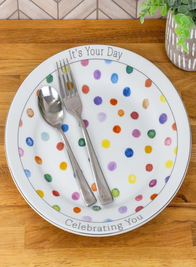 Darware Decorative Birthday Plate, Special Occasion It’s Your Day Ceramic Gift Plate for Birthdays, Anniversaries, Weddings, and More - Image 2
