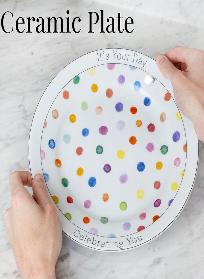 Darware Decorative Birthday Plate, Special Occasion It’s Your Day Ceramic Gift Plate for Birthdays, Anniversaries, Weddings, and More - Image 5
