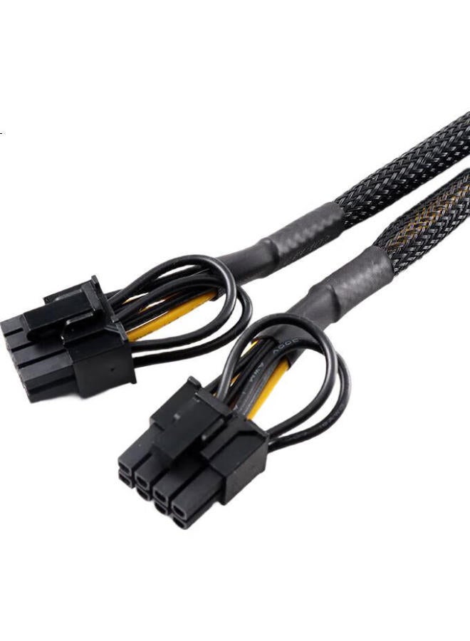 Jeyi Desktop Computer Case Power Adapter Cable, High-Power Graphics Card 8Pin To Dual 6+2Pin Power Extension Cord - Image 3