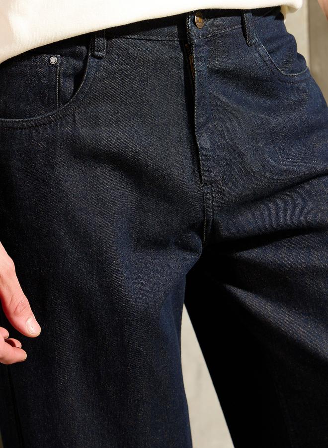 Mascln Sassafras Men Blue Mid Rise Ombre Wide Leg Jeans - Image 4