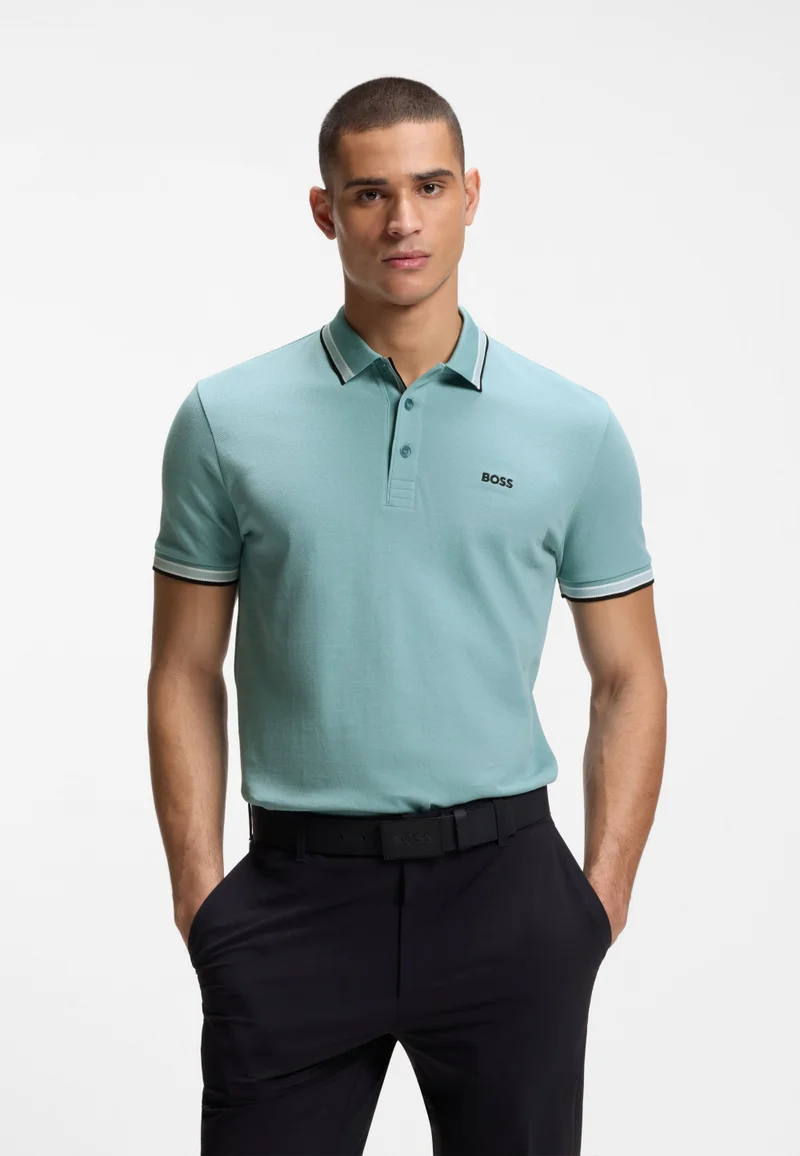 بوس Paddy polo shirt in cotton piqué