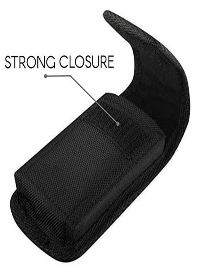 Agoz Carrying Case For Motorola Moto E6, Moto E4 Plus, Moto E5, Moto E5 Plus, Moto E5 Play, Moto E5 Cruise HEAVY DUTY RUGGED Canvas Vertical Holster Pouch Cover with Strong Metal Clip Belt Loops - Image 2