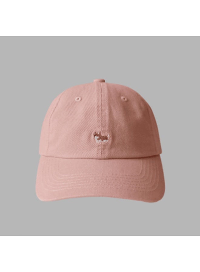 NEW ERA Pink Baseball Cap with Corgi Embroidery