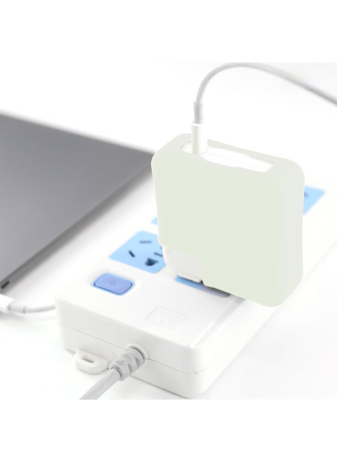 Applicable To Apple Notebook Adapter Protective Sleeve Macbook12 Air13 Pro13/15 Luminous Power Sleeve-Color:Purplish Blue-Applicable Model:A1932 2018 AIR(30W)