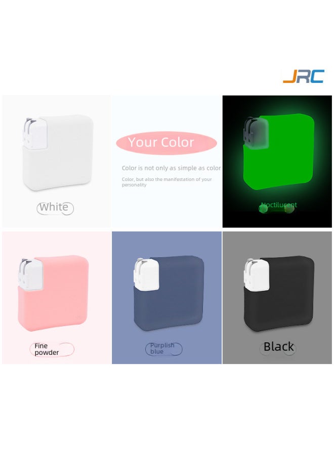 Applicable To Apple Notebook Adapter Protective Sleeve Macbook12 Air13 Pro13/15 Luminous Power Sleeve-Color:Purplish Blue-Applicable Model:A1932 2018 AIR(30W)