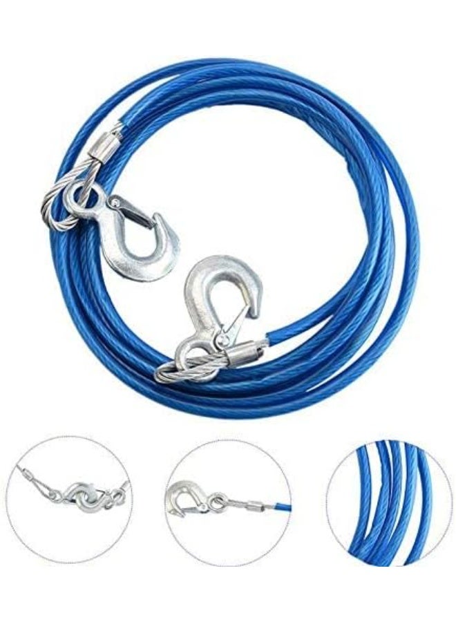 Heavy Duty Car Tow Rope – 4 Meters, 3 Ton Capacity with Steel Car Clips & Free Storage Bag – Safe and Practical - Image 5