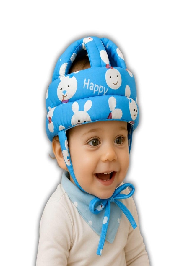 TAG24 Baby Head Safety Helmet for Crawling and Walking | Soft Cushion Head Protector for 6 Months to 2 Years | Adjustable Toddler Safety Headguard Helmet with Multi Printed Design (Blue) - Image 1