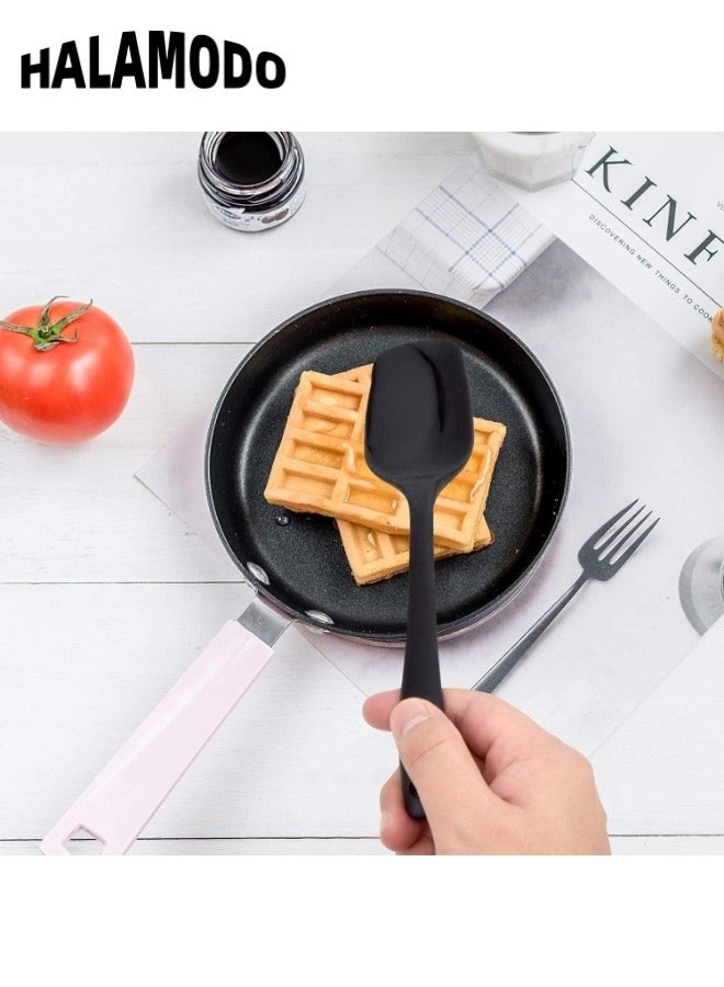 HALAMODO 2PCS Silicone Spatula Food Grade Non Stick BPA Free Kitchen Scraper High Heat Resistant Rubber Spatulas for Kitchen Baking  Cooking  Scraping  Mixing - Image 2