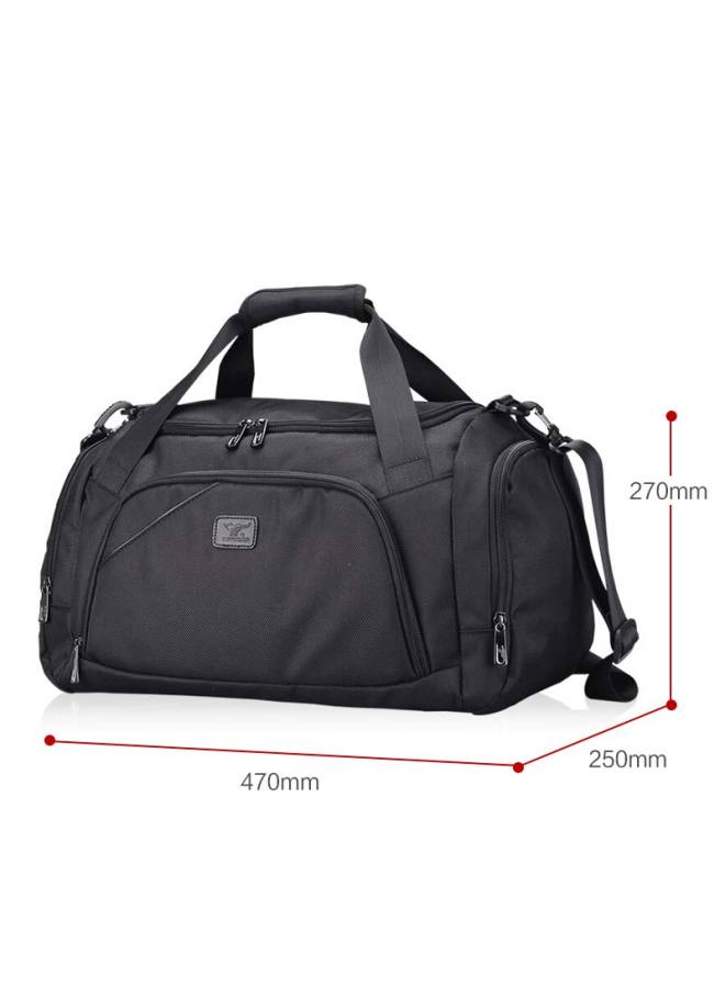 Septwolves Travel Bag For Men And Women, Multifunctional Large Capacity Luggage Bag, Handheld Gym Bag, Black - Image 1